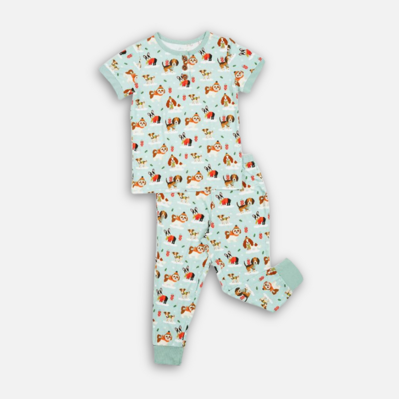 Puppy Love Blue PJ Set