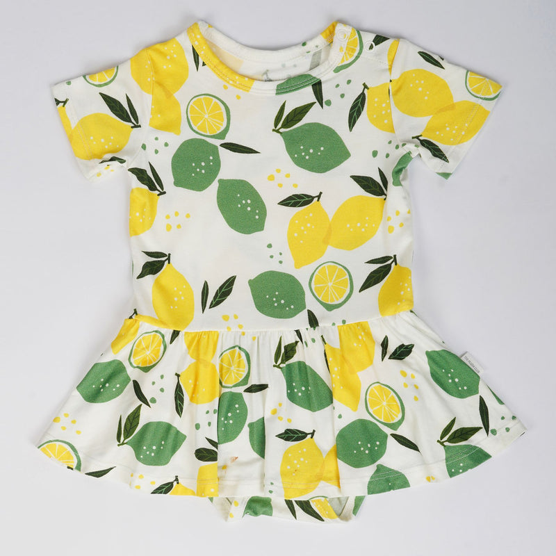 Lemon Angel Bodysuit Twirl Dress