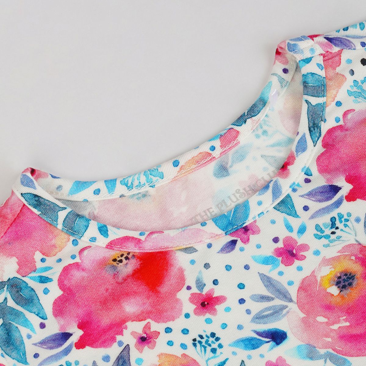 Pink Rose  Bodysuit Twirl Dress