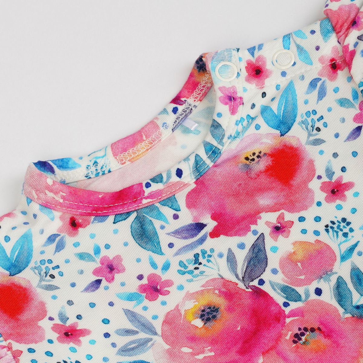 Pink Rose Newborn Onesie