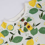 Lemon Angel with Buttons & Frills |PJ Set