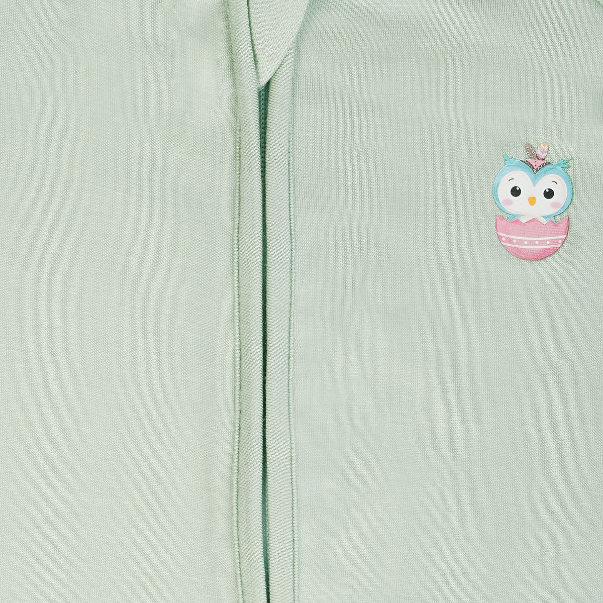 Signature Long Sleeves Zipper Romper (Mint Green)