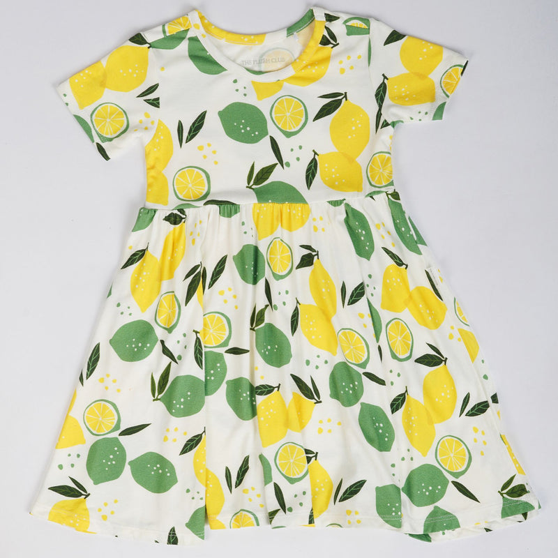 Lemon Angel Bodysuit Twirl Dress