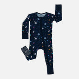 Rocketship Long Sleeves Zipper Romper