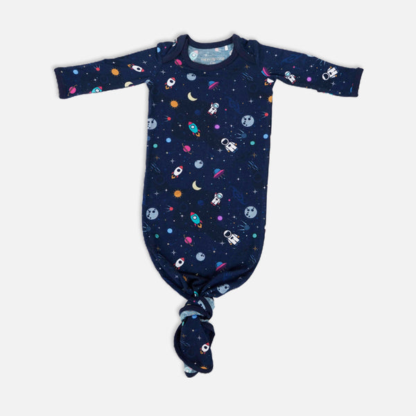 Rocketship Newborn Toffee Knot Gown