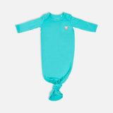 Signature Newborn Toffee Knot Gown (Aqua Blue)