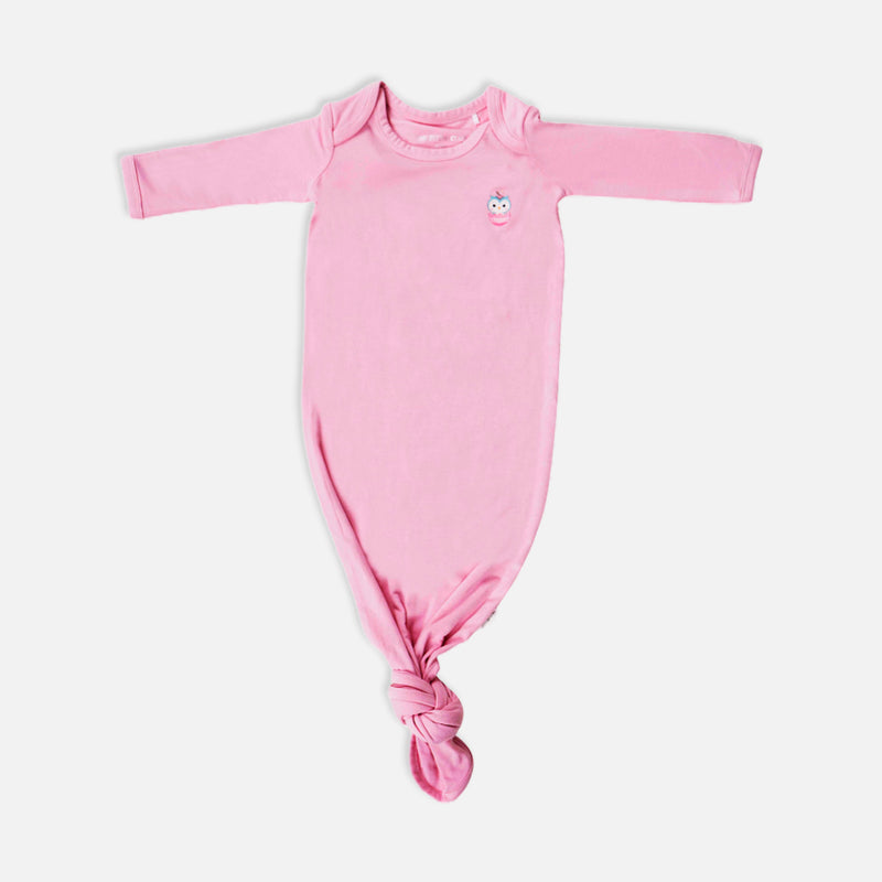 Signature Newborn Toffee Knot Gown (Baby Pink)