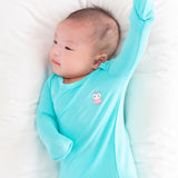 Signature Newborn Toffee Knot Gown (Aqua Blue)