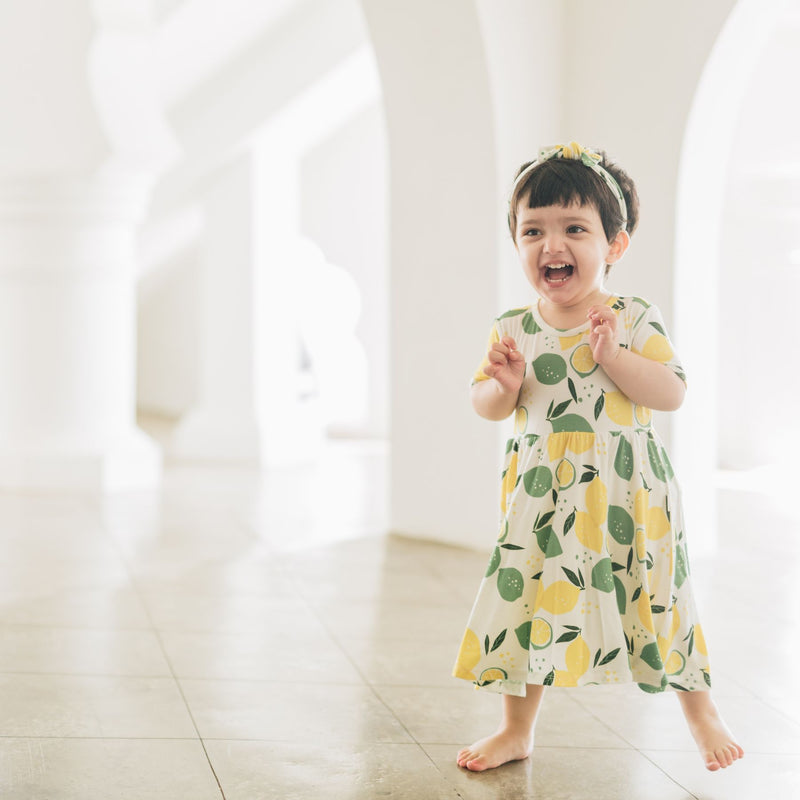 Lemon Angel Bodysuit Twirl Dress