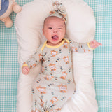 Monkute Newborn Toffee Knot Gown